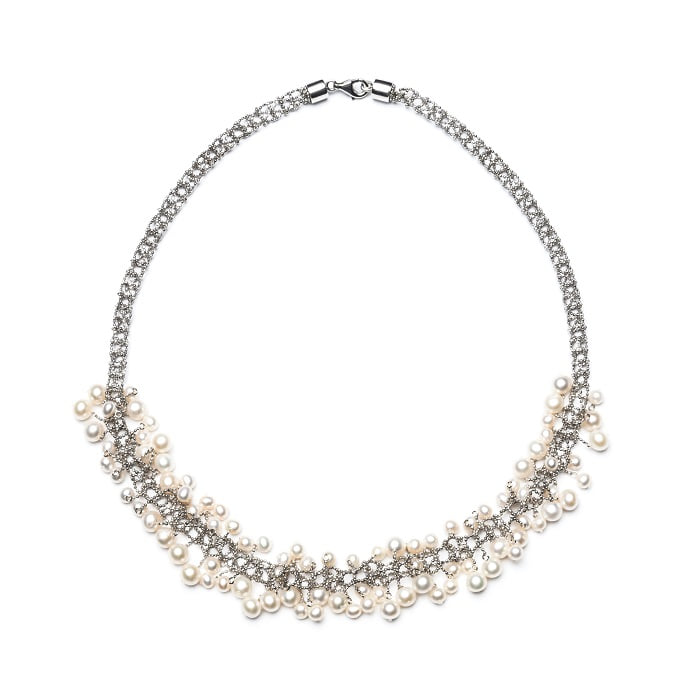 L.laforet  Lace Pearl  Bubble Necklace
