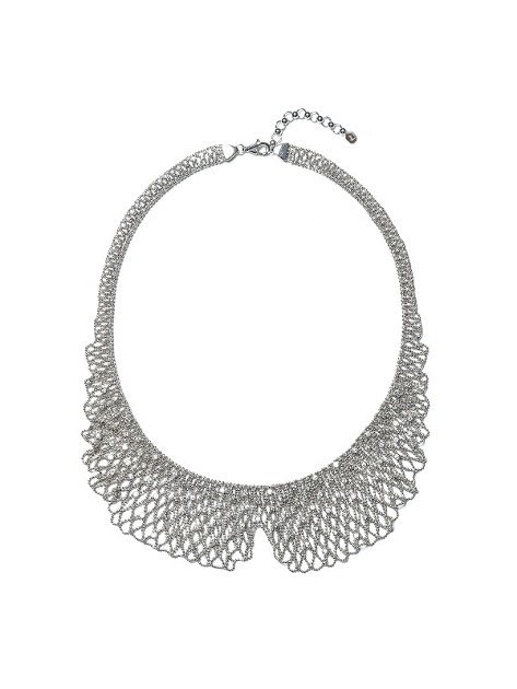 L.laforet  White Stone Luxury Chain Collar Necklace
